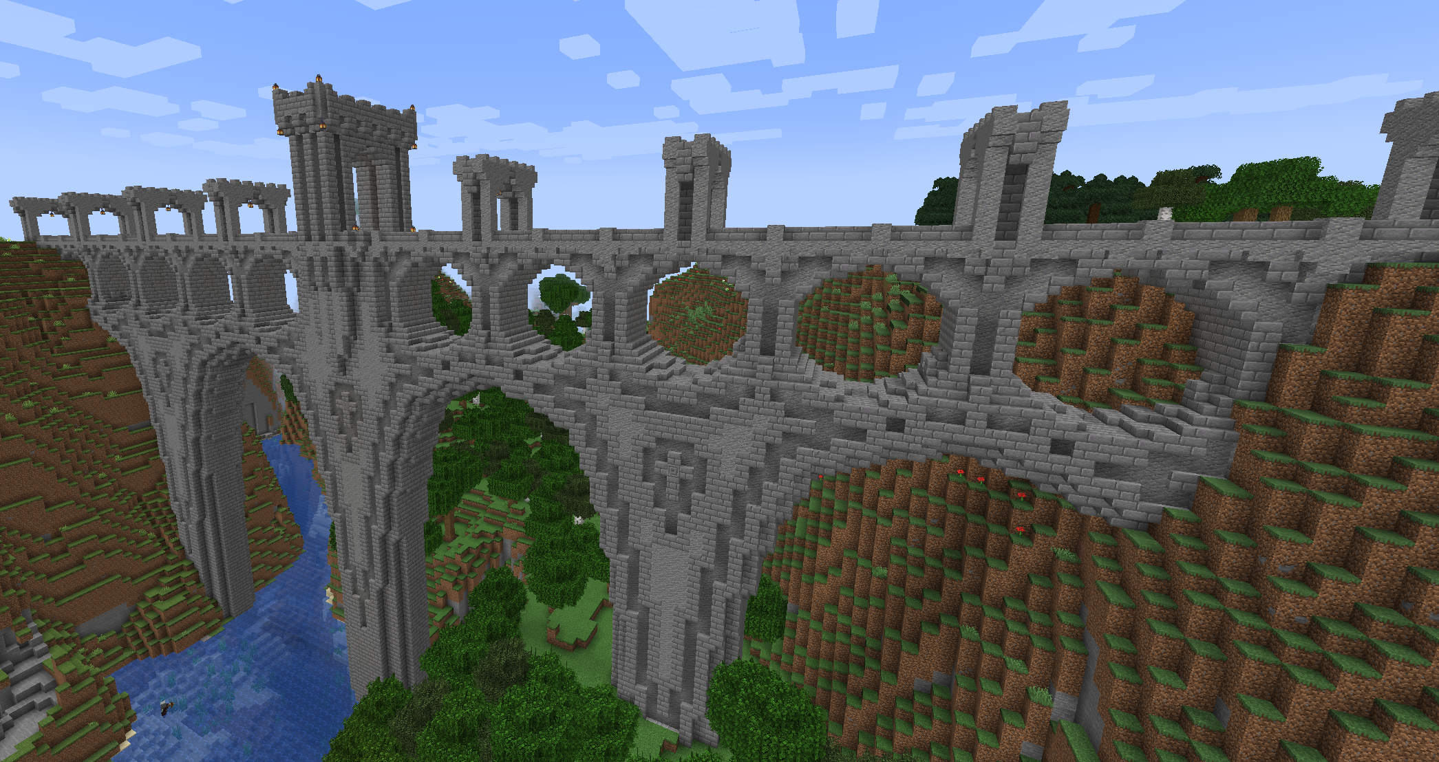 Bridge Game Realm Java Minecraft Stone Bridge I made on my Realms | Scrolller