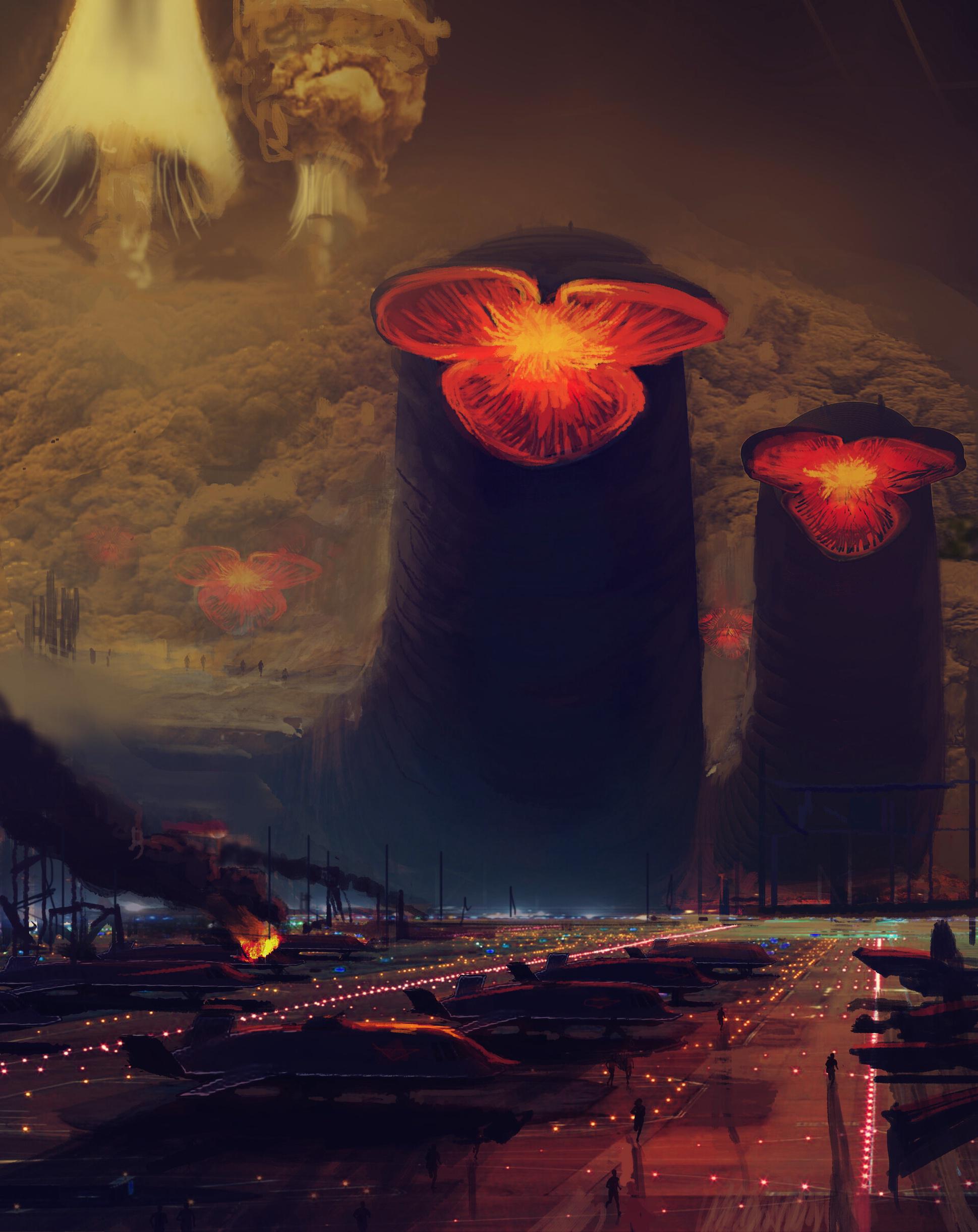 Fremen Attack on the Spaceport at Arrakeen by Alex Jay Brady