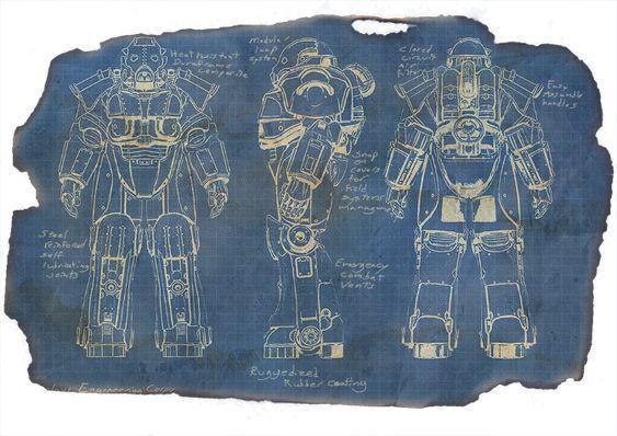 Where can i find power armor blueprint photos? | Scrolller