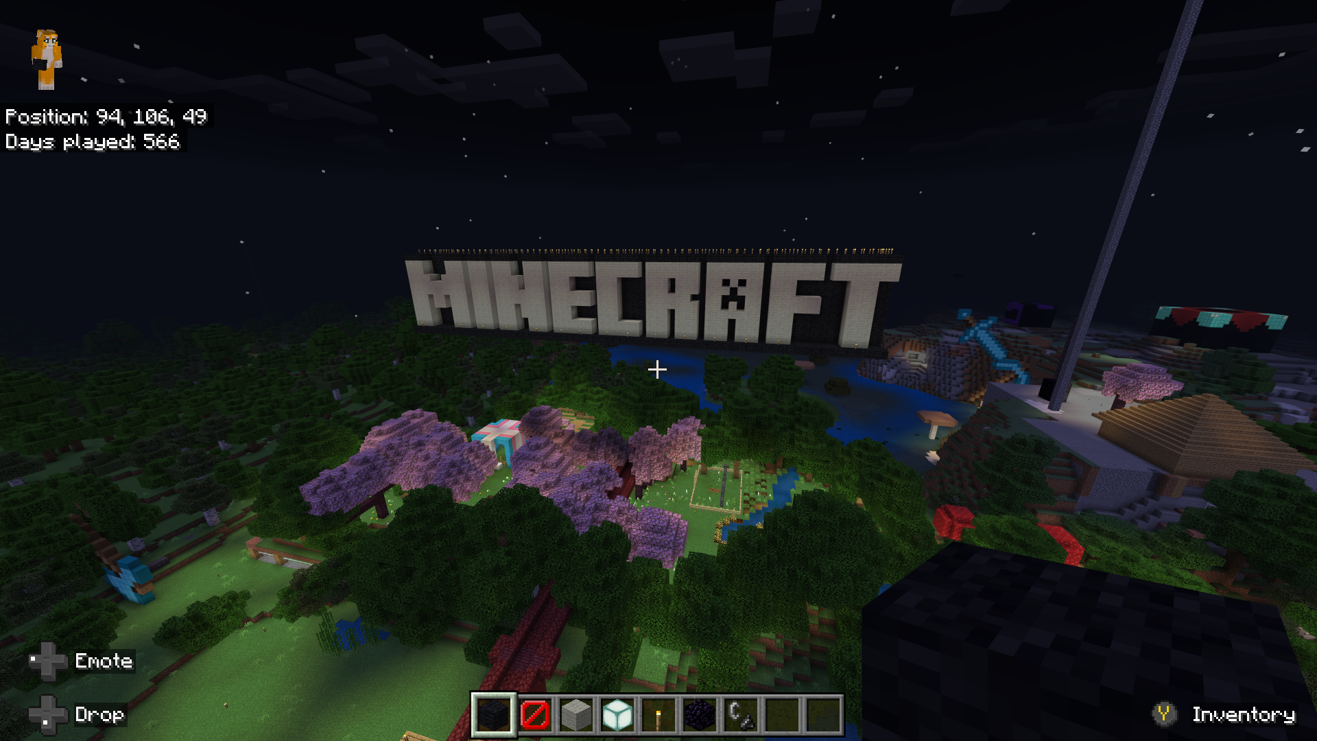 Minecraft Og Sign Tutorial I made the og minecraft sign from the tutorial world's in my realm ...