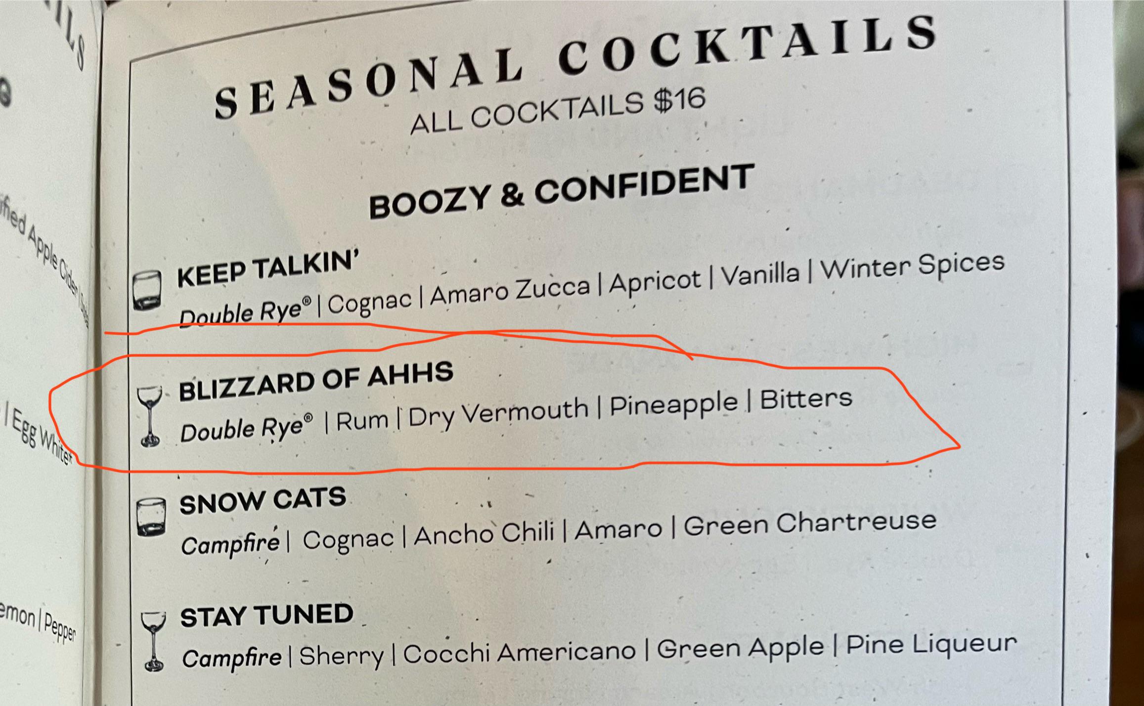 Help me recreate this High West cocktail