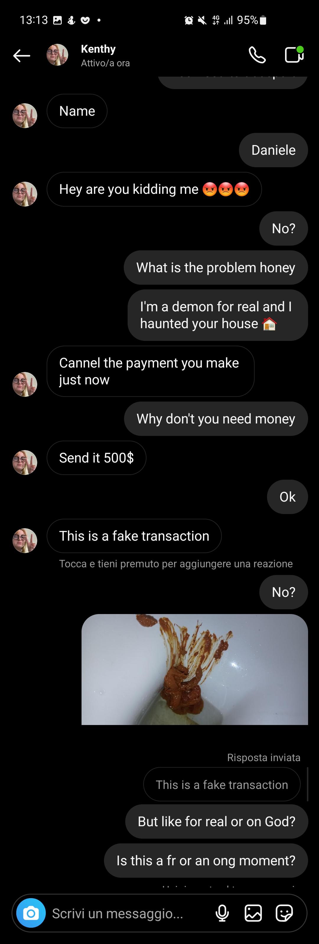 Sextorter got confused
