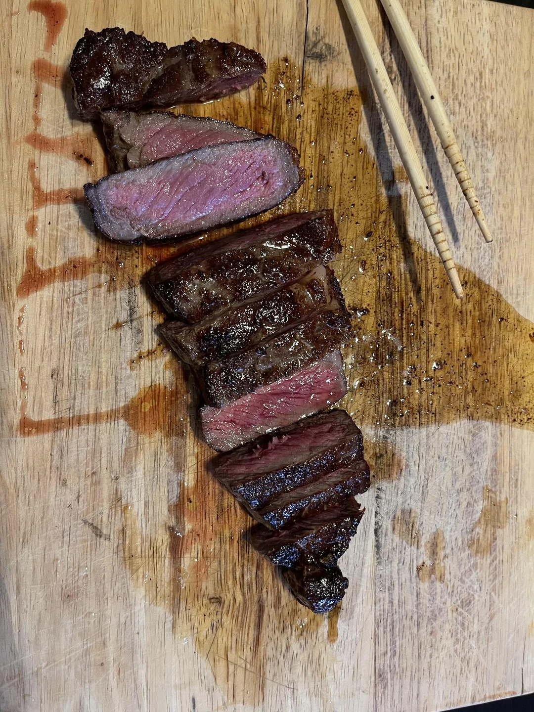 Dry aged NY strip. What temp would you say? Scrolller