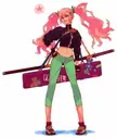 "Pink hair girl" by DeadSlug