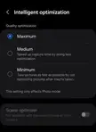 Rear and selfie camera seperate intelligent optimization suggestion