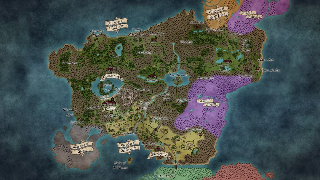 Store Map Pf2e Post Second War Lordaeron map for my upcoming PF2e Warcraft 3 inspired ...