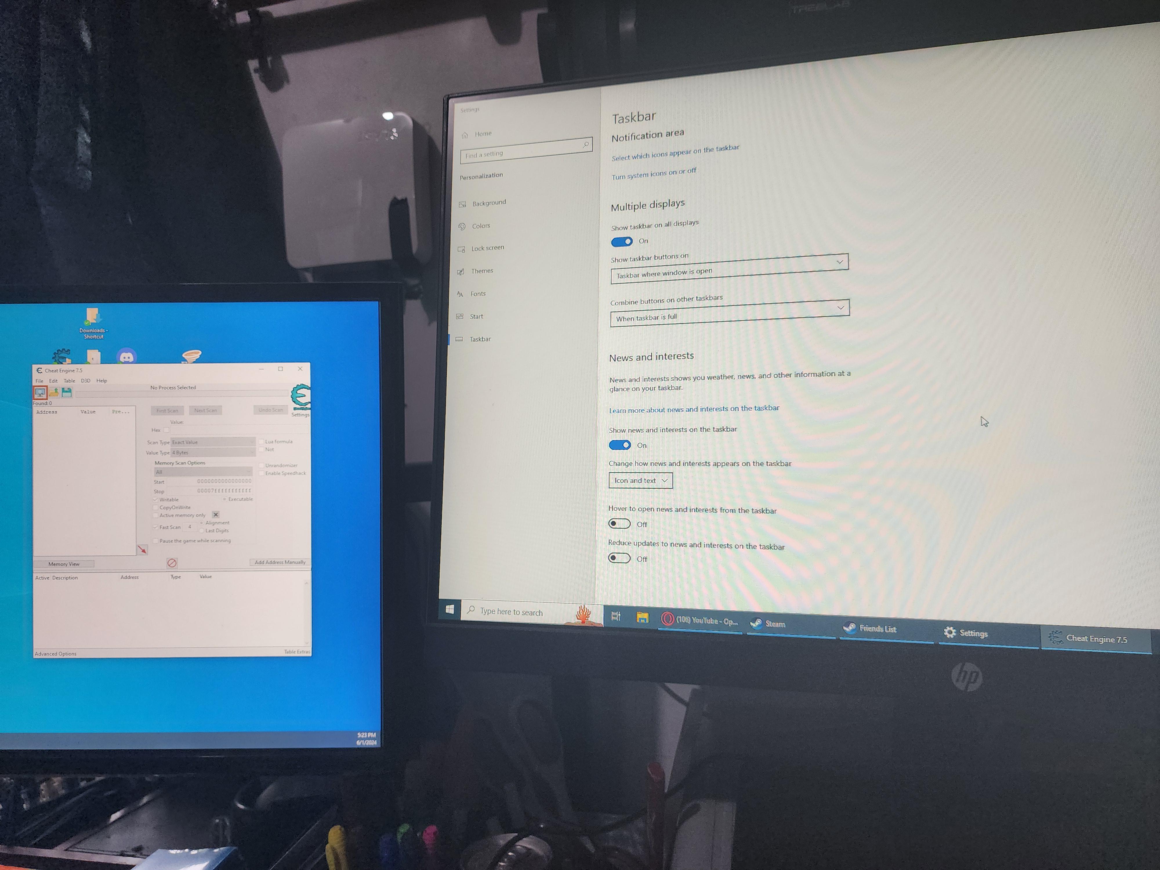 Computer Monitor Left On I am using two monitors and one of my applications shows up on the left ...