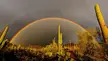 Double rainbow in Saguaro National Park [4032x2268] [OC]