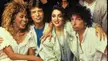 Tina Turner, Mick Jagger, Madonna and Bob Dylan posing for a photo in 1985 during Live Aid (RIP Tina Turner, she was simply the best)