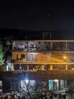 People permanently live inside abandoned construction site, Goa , India