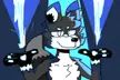 made at ms paint, it's the new design of my fursona, who's a wolf-fox hybrid!