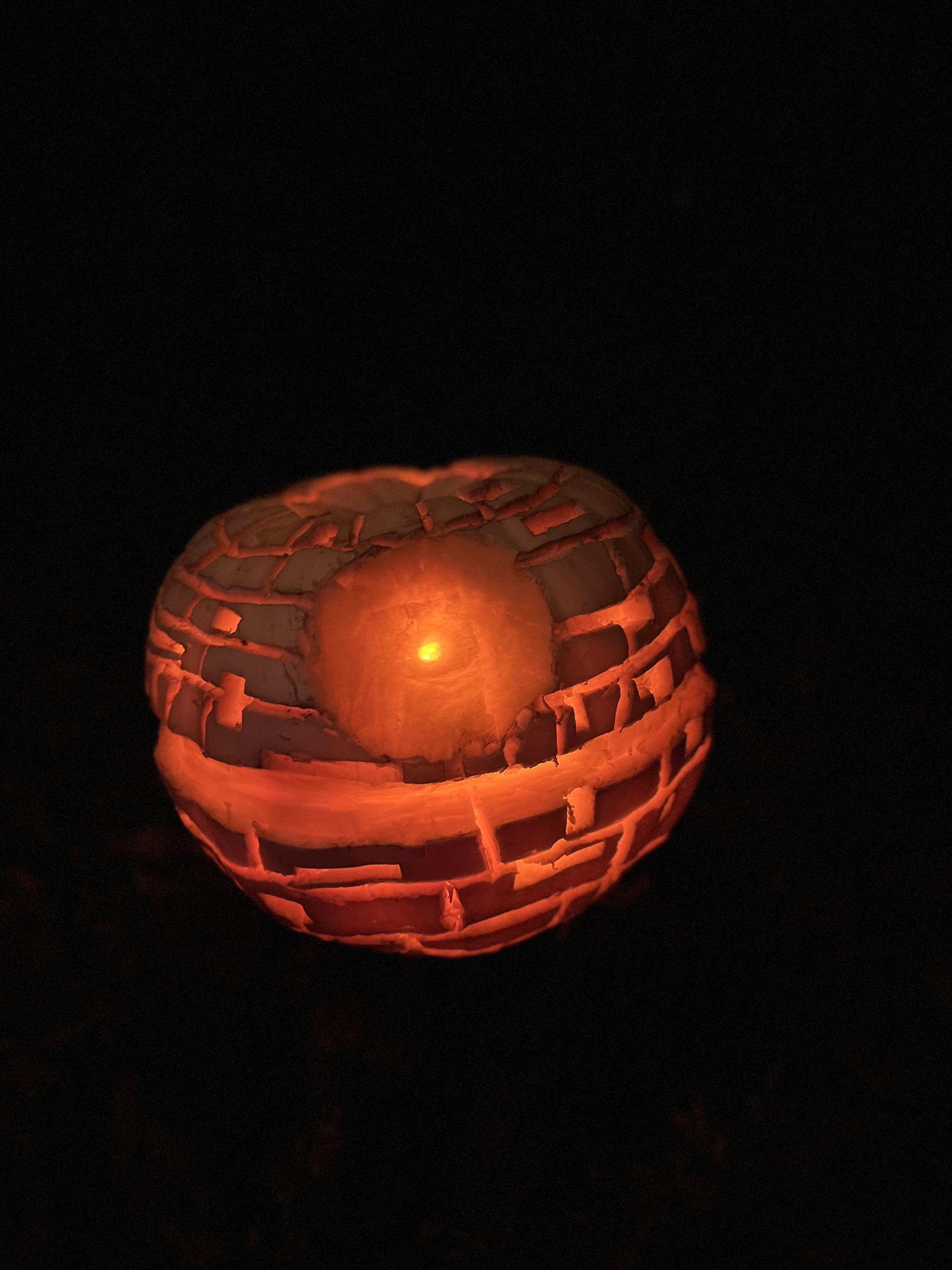 Death Star Pumpkin carving 2023 Scrolller