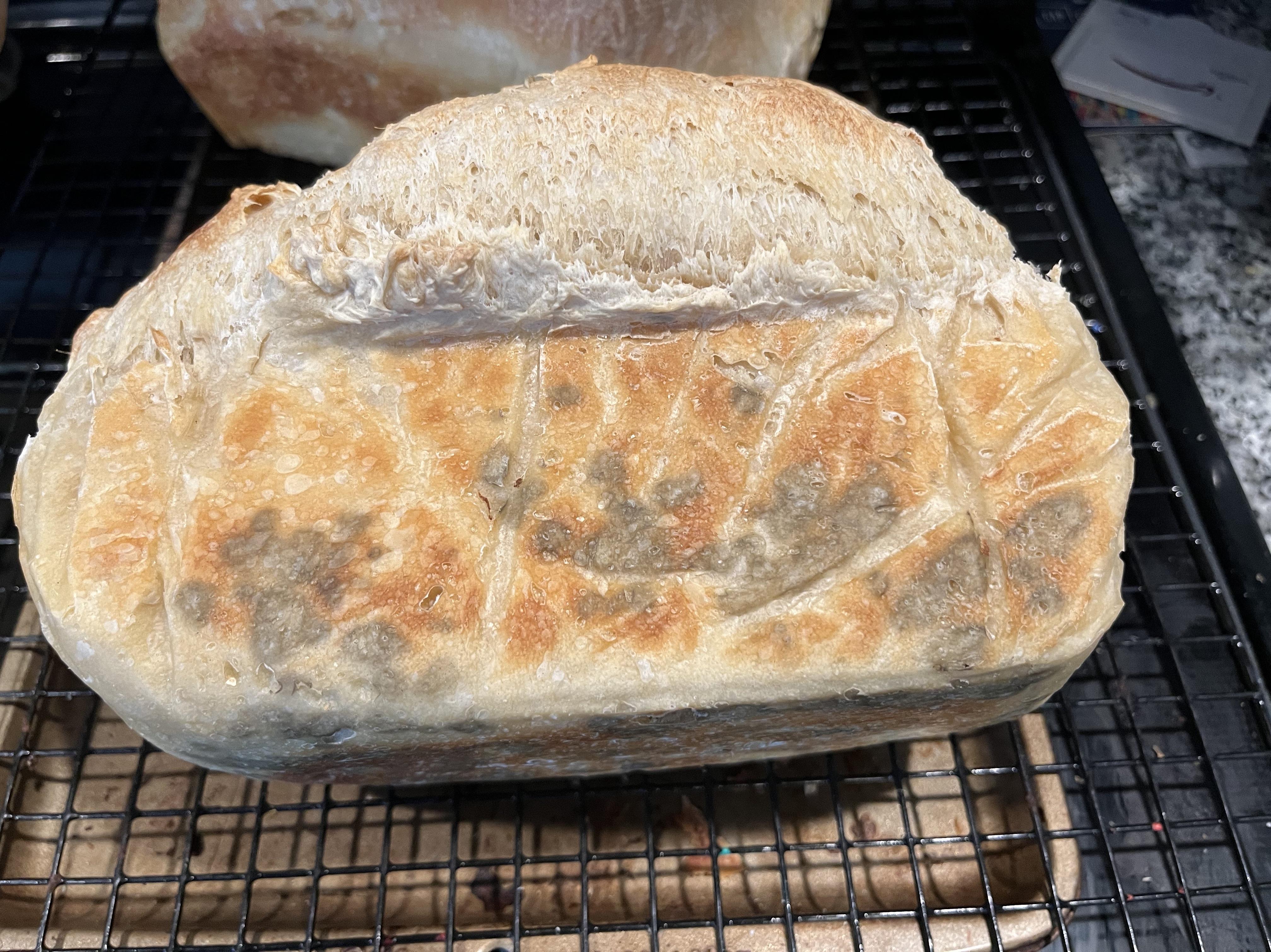 Iron pan giving my bread spots
