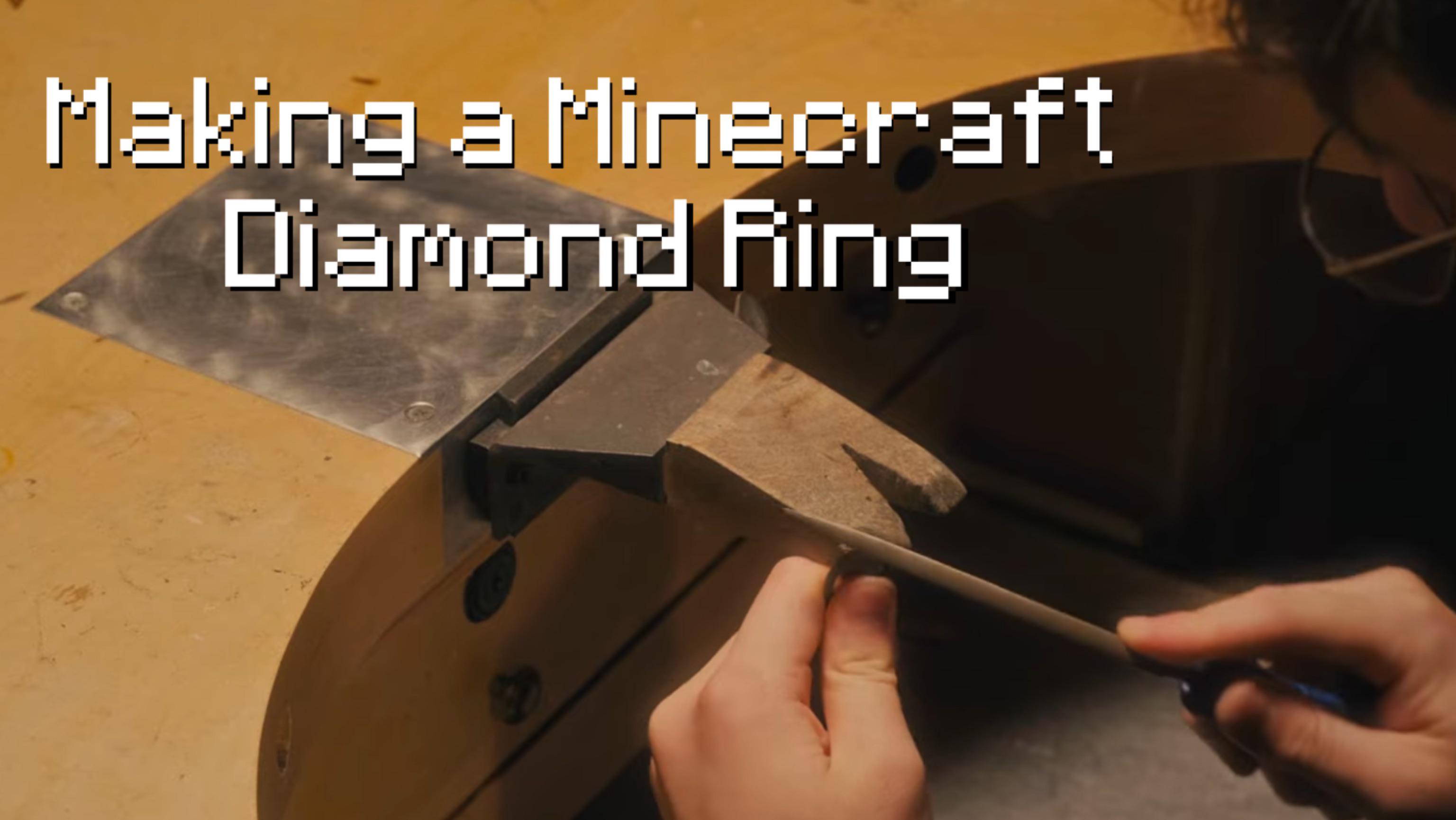 I made a Minecraft Diamond Ring | Scrolller