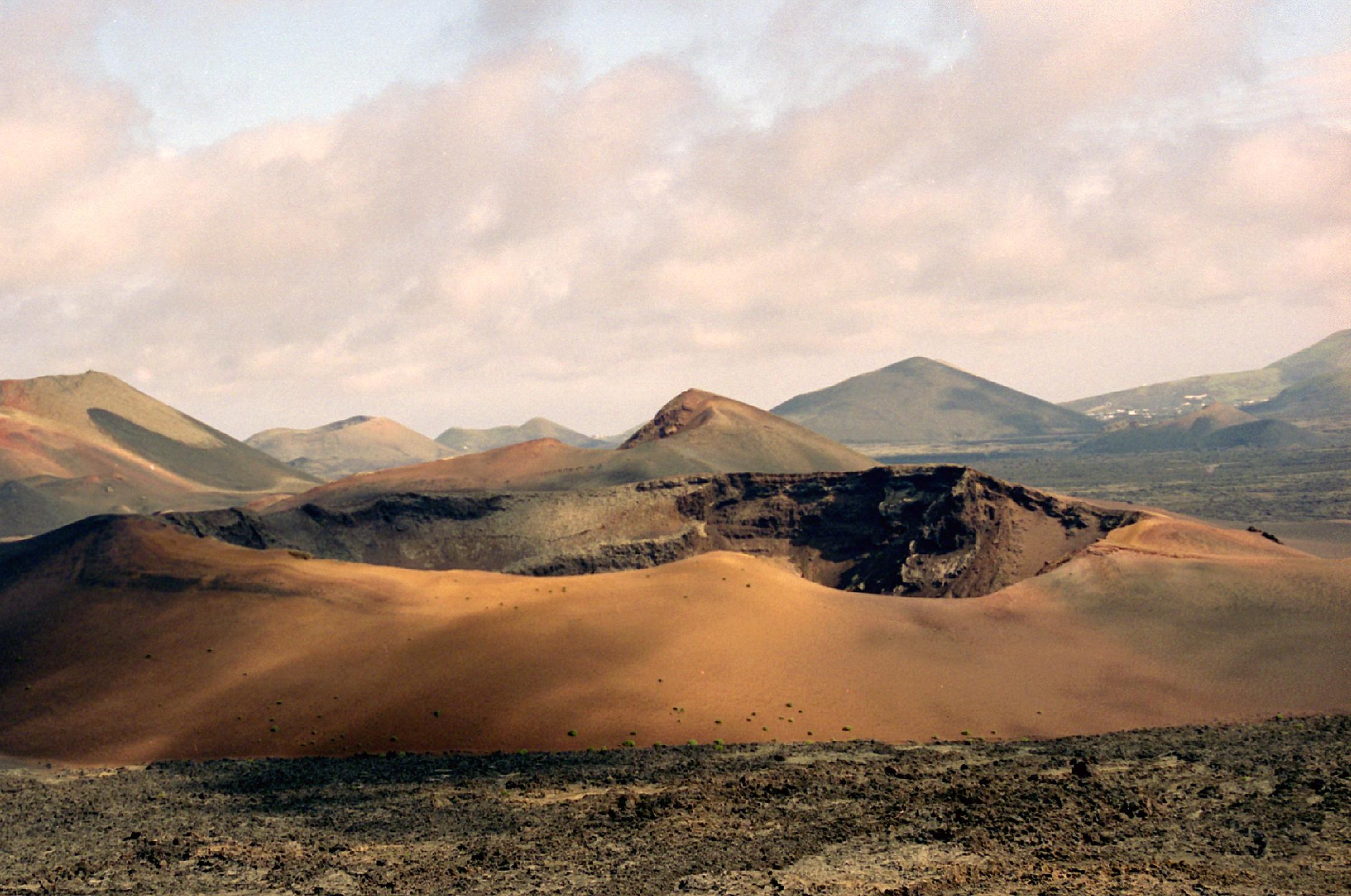 Remains of a volcano, Lanzarote [OC]