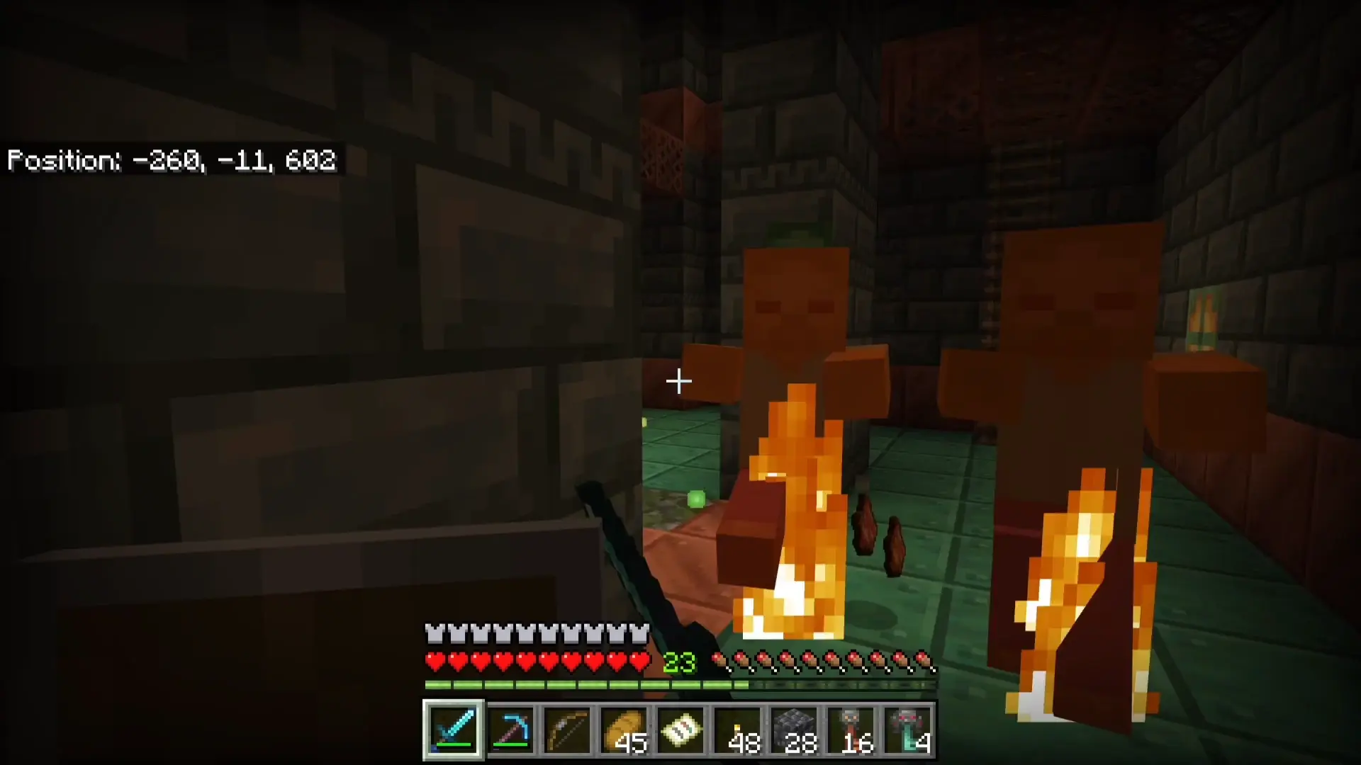 Baby zombie riding a baby zombie