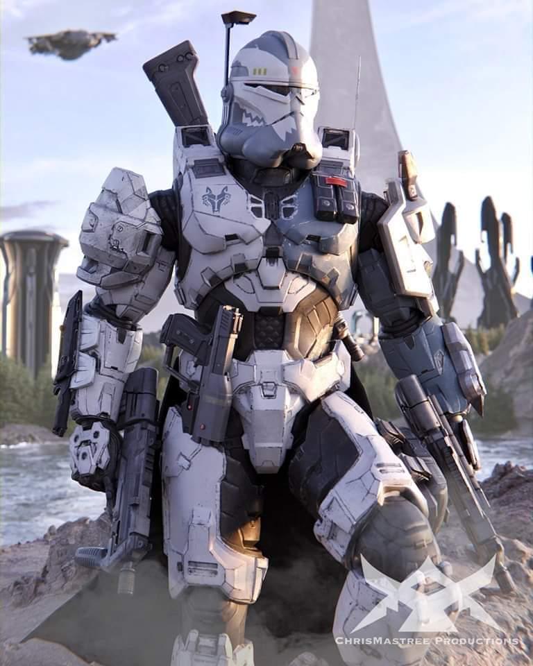 Bad Batch Commander Wolffe Halo Infinite themed by Chris_mastree_productions