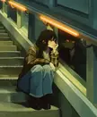 asa mitaka reflecting.. by @ms_tsukii