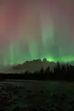 Fog and northern lights 