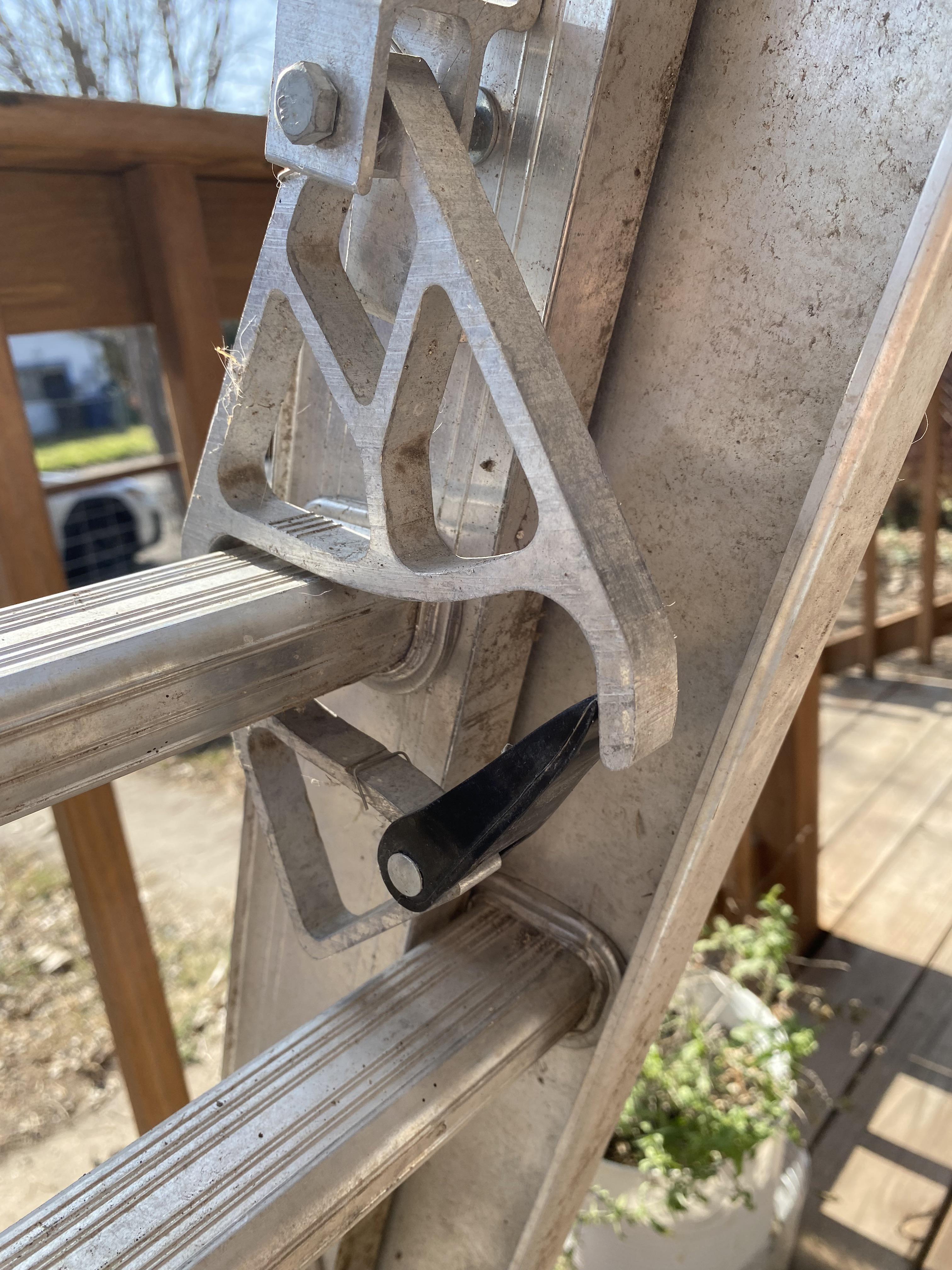 Ladder Rung Fix How to fix extension ladder rung lock? The black ‘flipper’ is stuck in ...