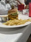 Juicy home made burger