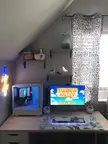 Cozy His and Hers Gaming Loft