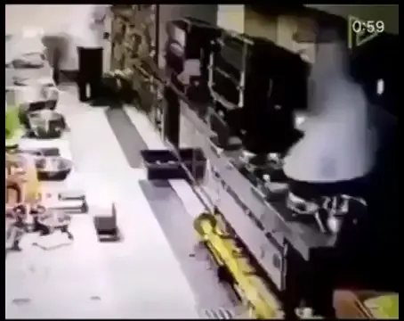 Because a table cloth is better than a fire extinguisher!