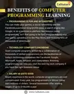 Benefits of computer programming learning
