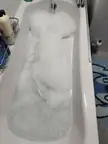 Partner was running a bath and the bubbles got interesting....