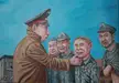 Putin, Orban, Musk, Thunberg, Arestovych. 2023 oil painting by Semyon Skrepetsky.