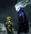 Damnation; a Doom / Destiny 2 Lightfall crossover; art by u/Icemarv14