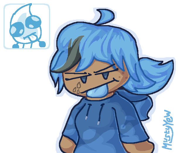 BFDI Teardrop gijinka