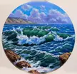 Black sea. My oil painting on hardboard.