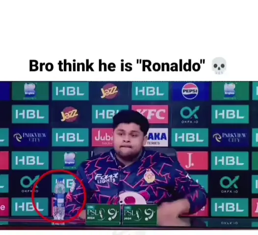 Bro thinks he is Ronaldo