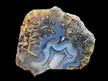 Blue is rare in nature. This beauty is one of them. Tube &amp; Fortification Agate