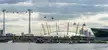 DocklandsLondon, cross Thames cable car, O2 arena and London City Hall.