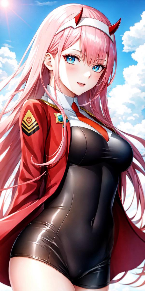 Daily ZeroTwo Post 「８６７」(made by an AI Art Bot apparently)