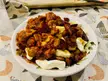 [Homemade] Portuguese chicken &amp; chorizo poutine made with roasted potatoes (not fries)