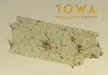 A population density map of Iowa