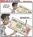 Demonetization | Art by Sandeep Adhwaryu