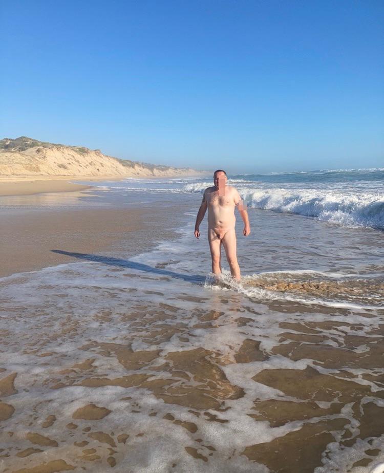 Enjoying international skinny dipping day