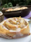Apple Cinnamon Rolls. Iced.