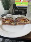 (Homemade) Pastrami Grinder with sundried tomatoes and chipotle mayo