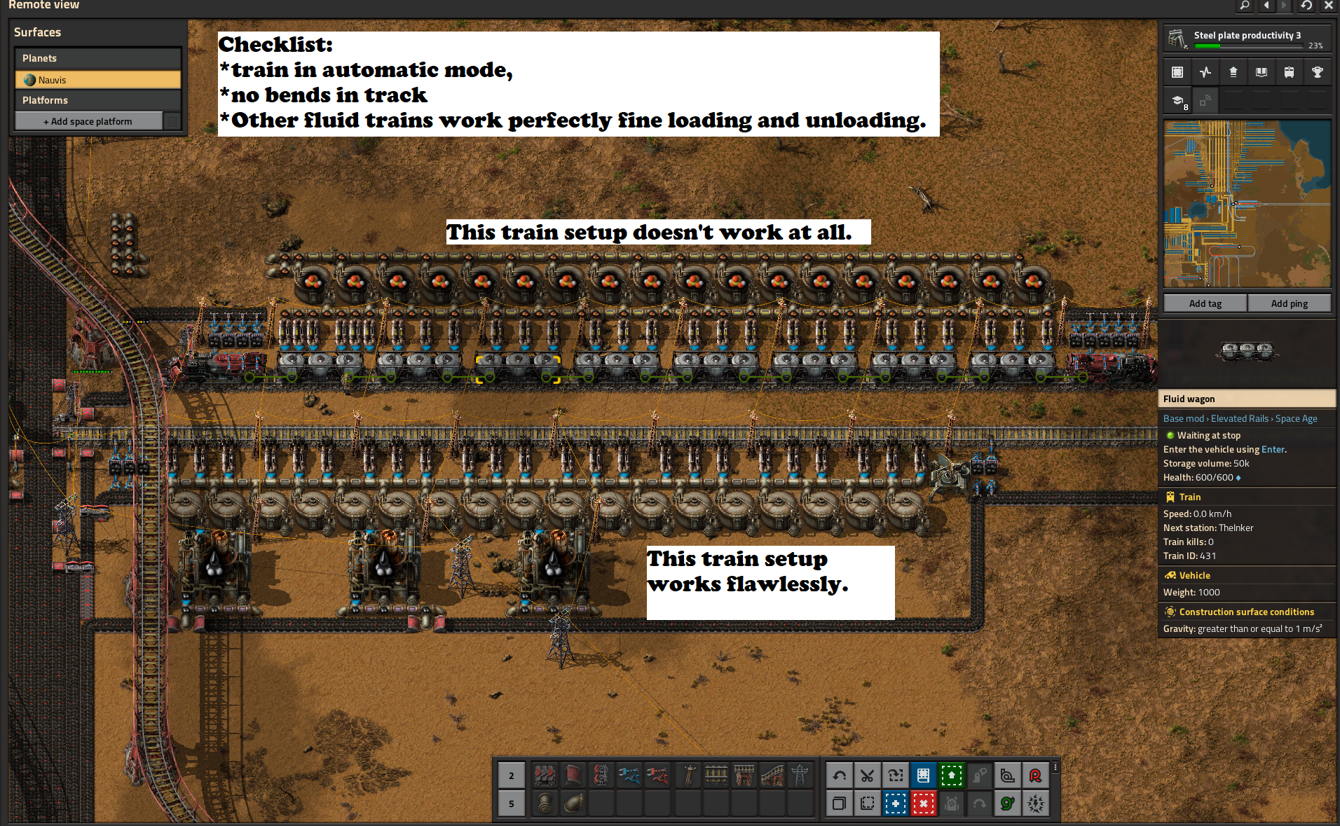 Fluid Train Loading Fluid train issue. Does anyone know how to fix? | Scrolller