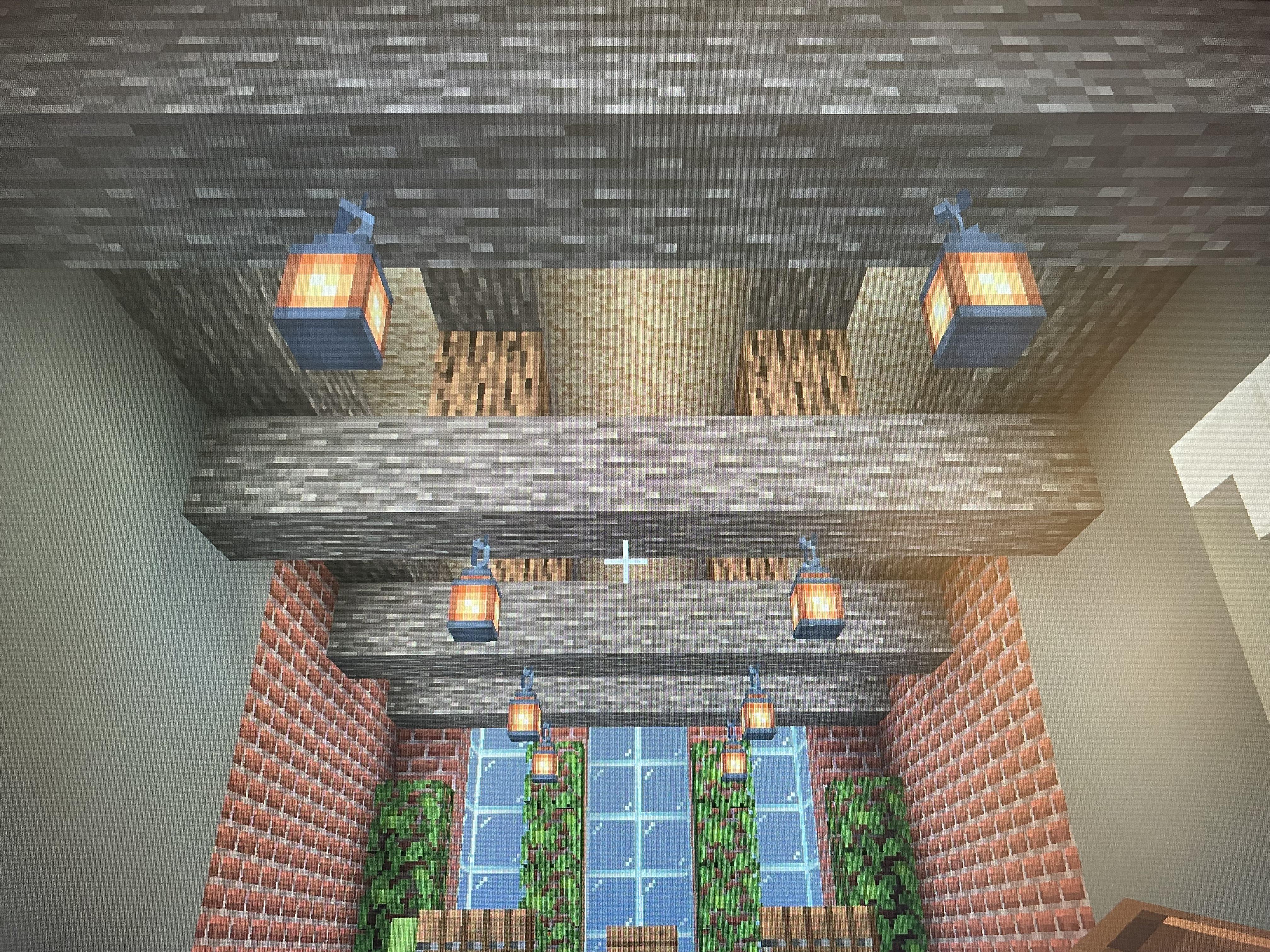 Minecraft Ceiling Rafter What’s your opinion on this ceiling? Trying to make vaulted ceilings ...