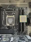 Close-up of a PRO B650-P WIFI motherboard with a RAM stick installed in the wrong slot