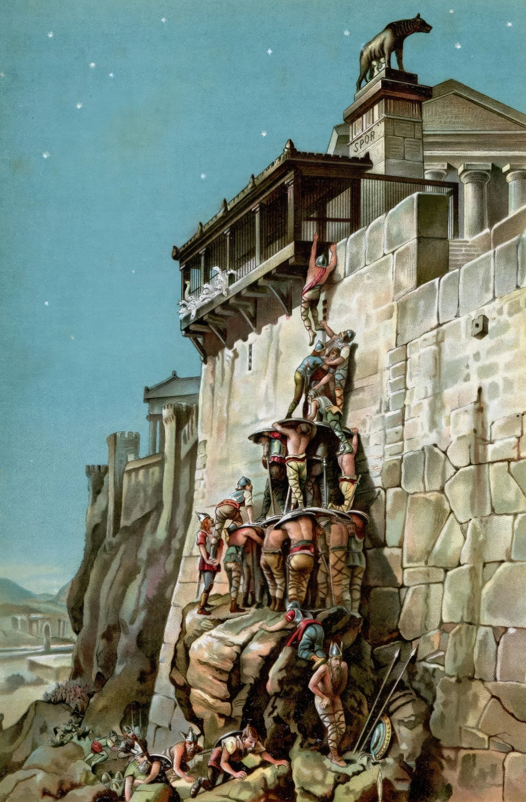 According to legend, during the sack of Rome by the Gauls in 387 BC, a ...