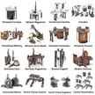 I tried to put the Mechanicus Battlezone and Sector Terrain in one image.