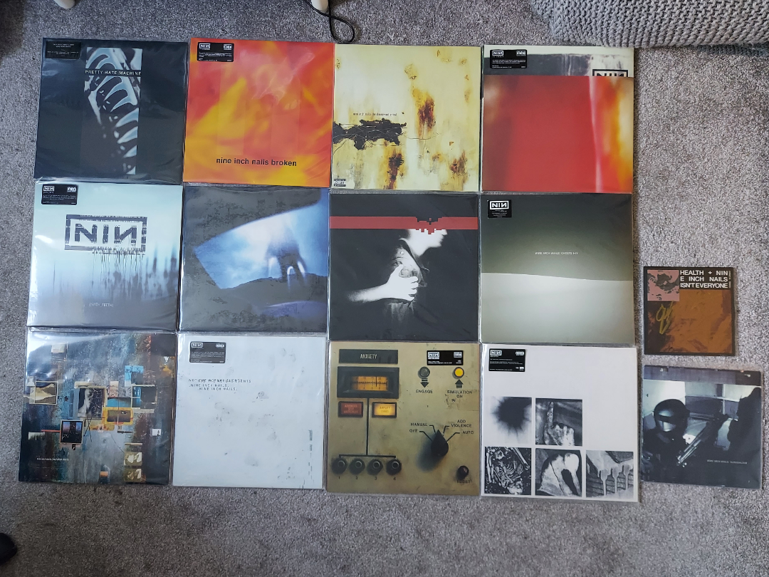 My record collection so far. Finally have all of the studio albums (after 7+ years!)