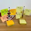 Desktop or Wall-mounted Post-it Notes, Sticky Notes &amp; a Pen Holder